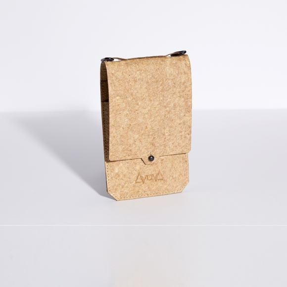 Zanj Cellphone Purse with Thin Tana Strap Cream - Picture 4 of 6